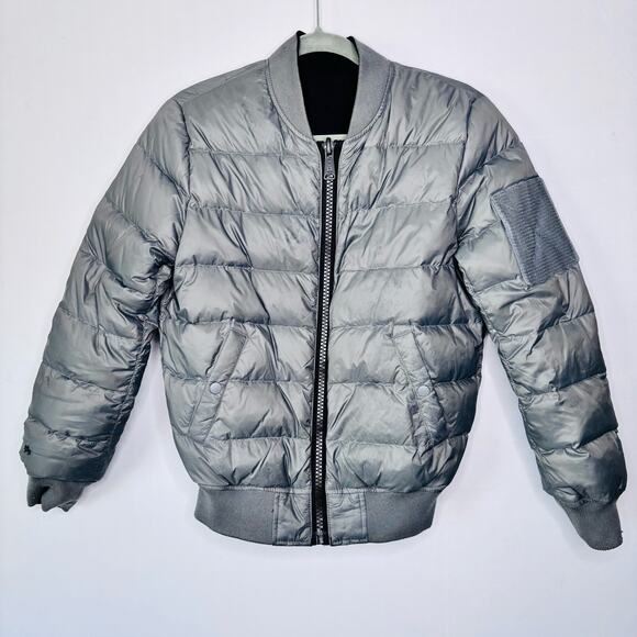 Alpha Industries Down Reversible Flight Bomber Jacket MA-1 Size S Down Puffer - Picture 10 of 16